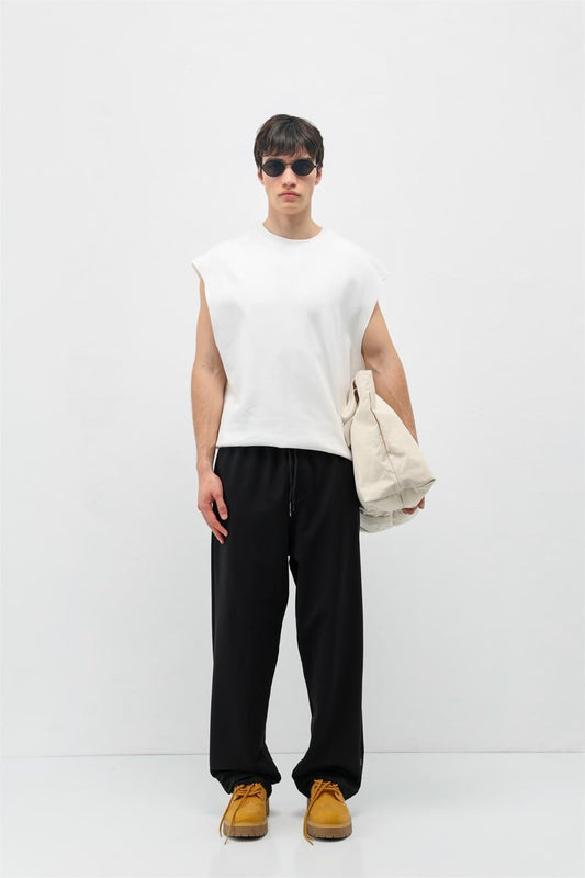 Basic Elastic-Waist Sweatpants