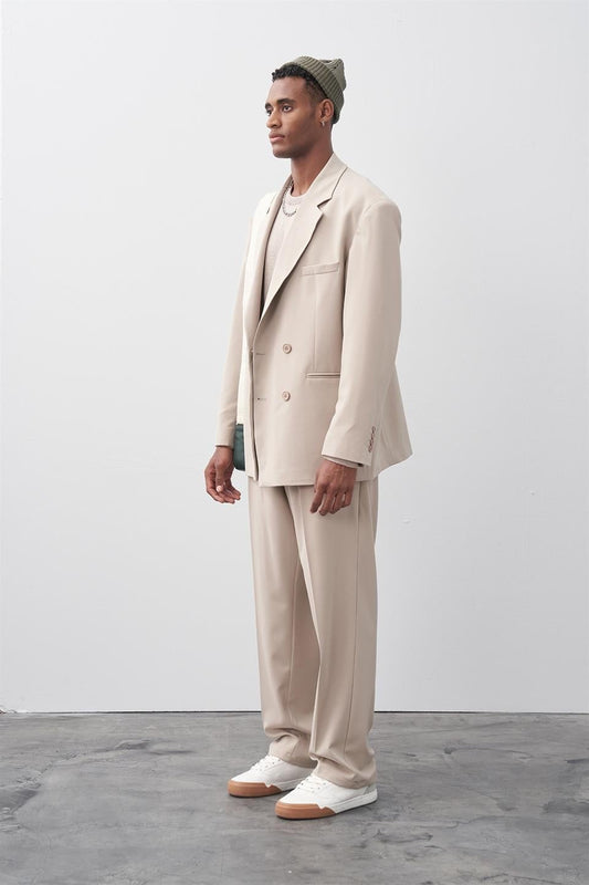 Comfortable, Double-Breasted Suit