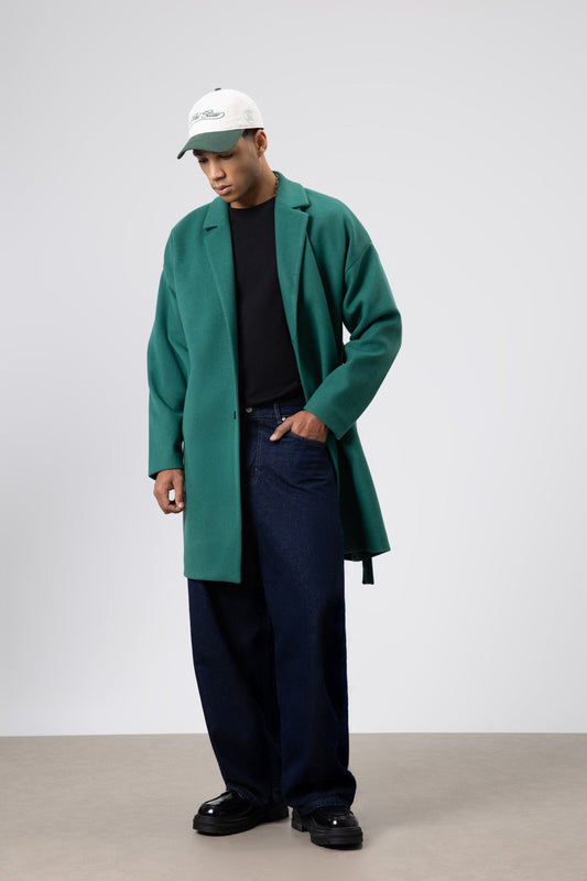 Oversized Arched Cashmere Coat