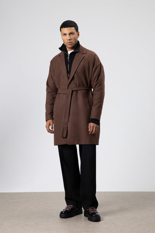 Oversized Arched Cashmere Coat