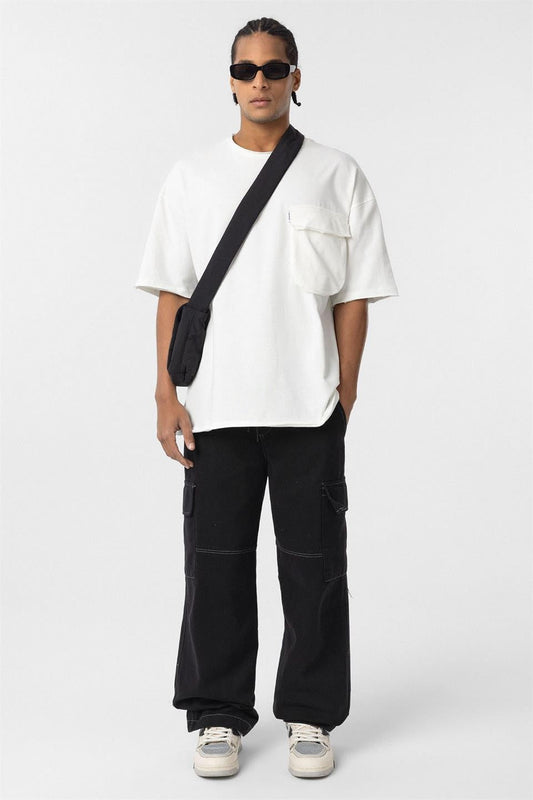 Oversized T-Shirt with Pocket Detail