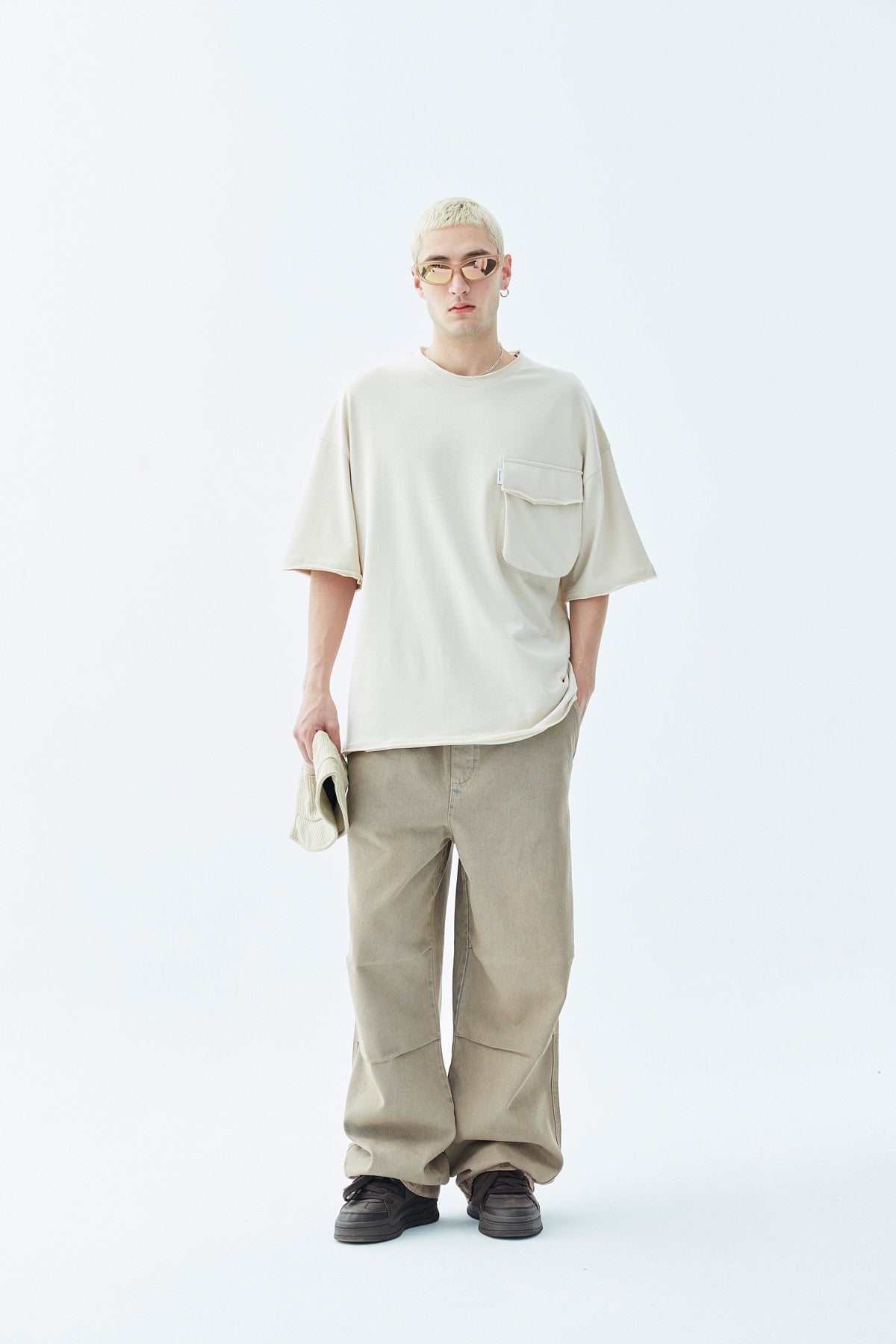 Oversized T-Shirt with Pocket Detail