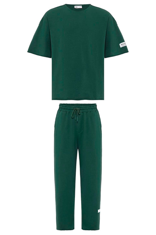 Label: Detailed Oversized Sweatsuit Set