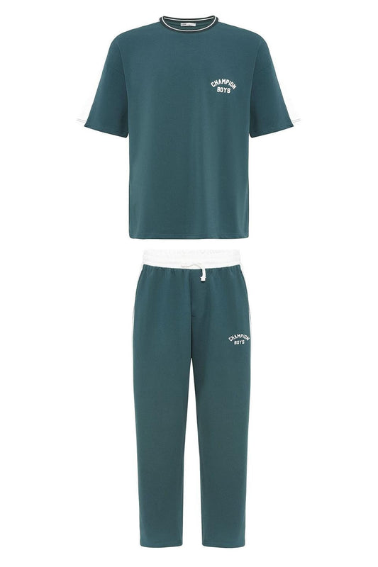 Champion Boys Printed Oversized Sweatsuit Set