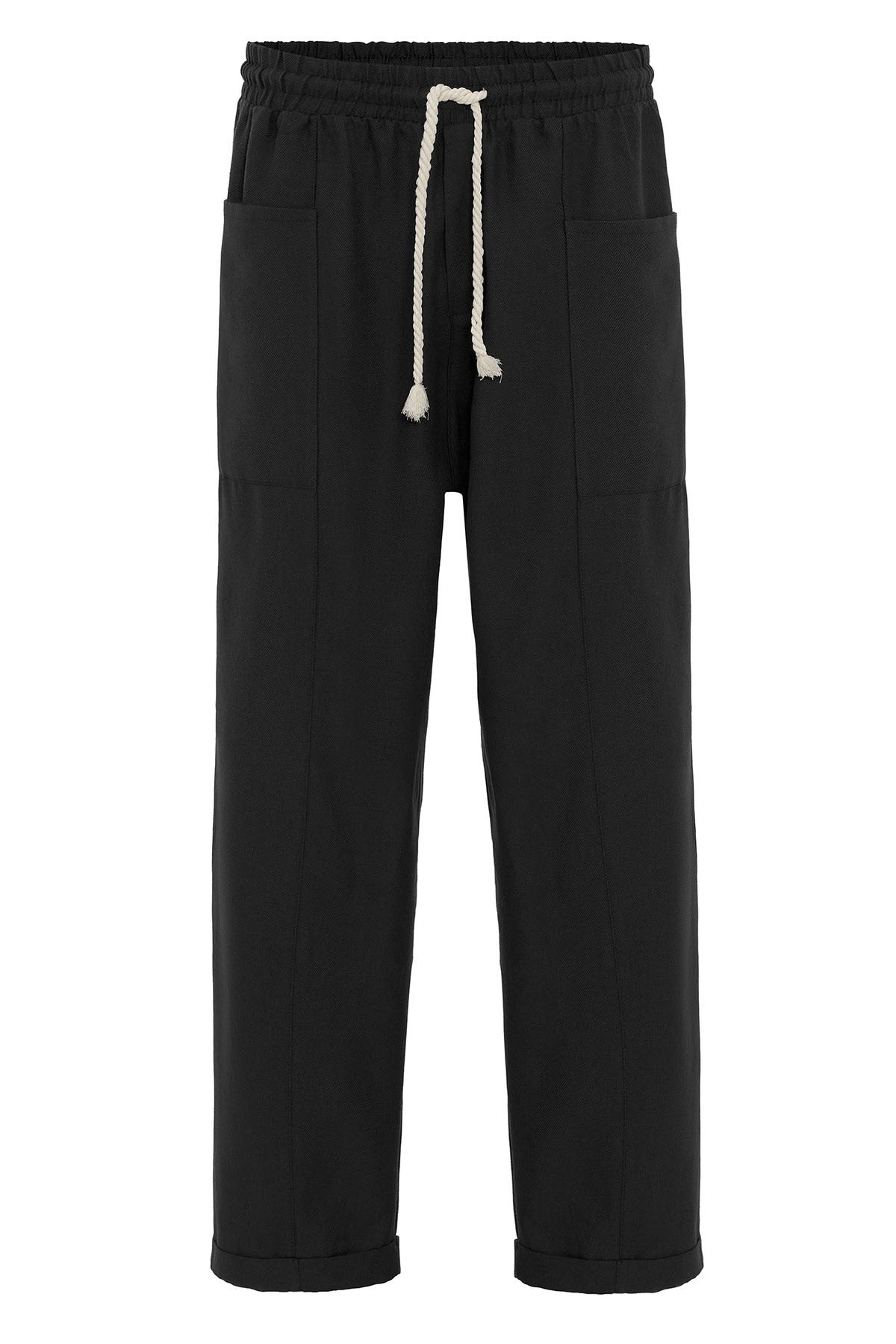 Baggy Linen Pants with Side Pockets