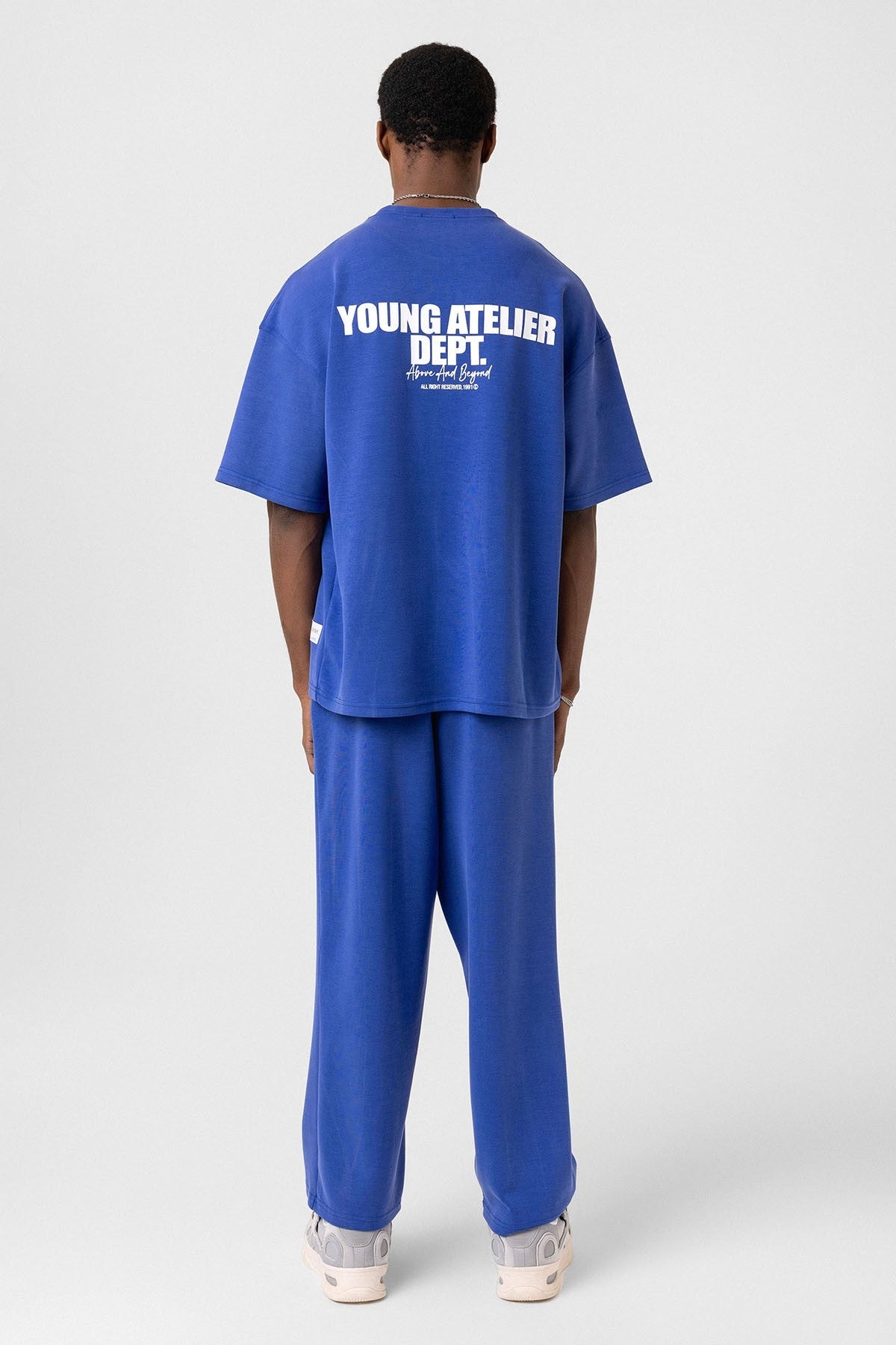 Label: Detailed Oversized Modal Fabric Sweatsuit Set