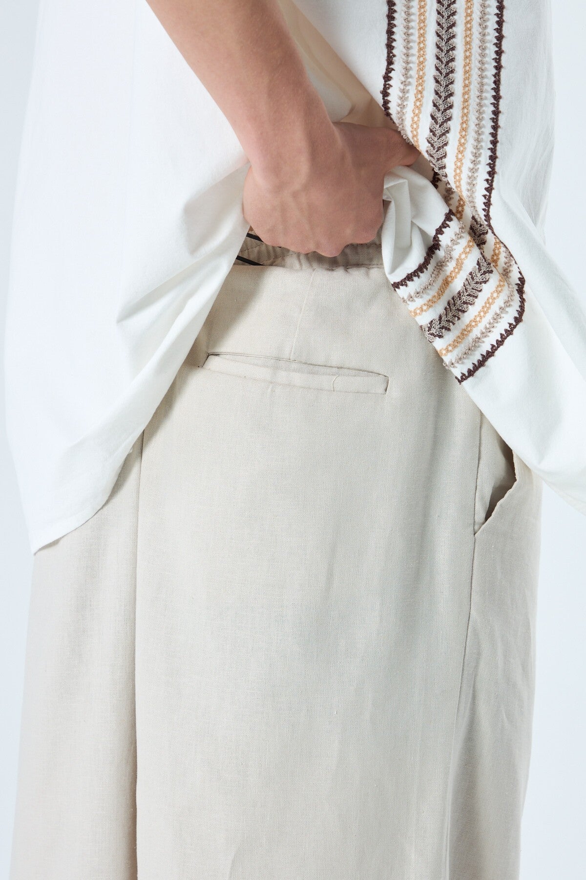 100% Linen Baggy Pants