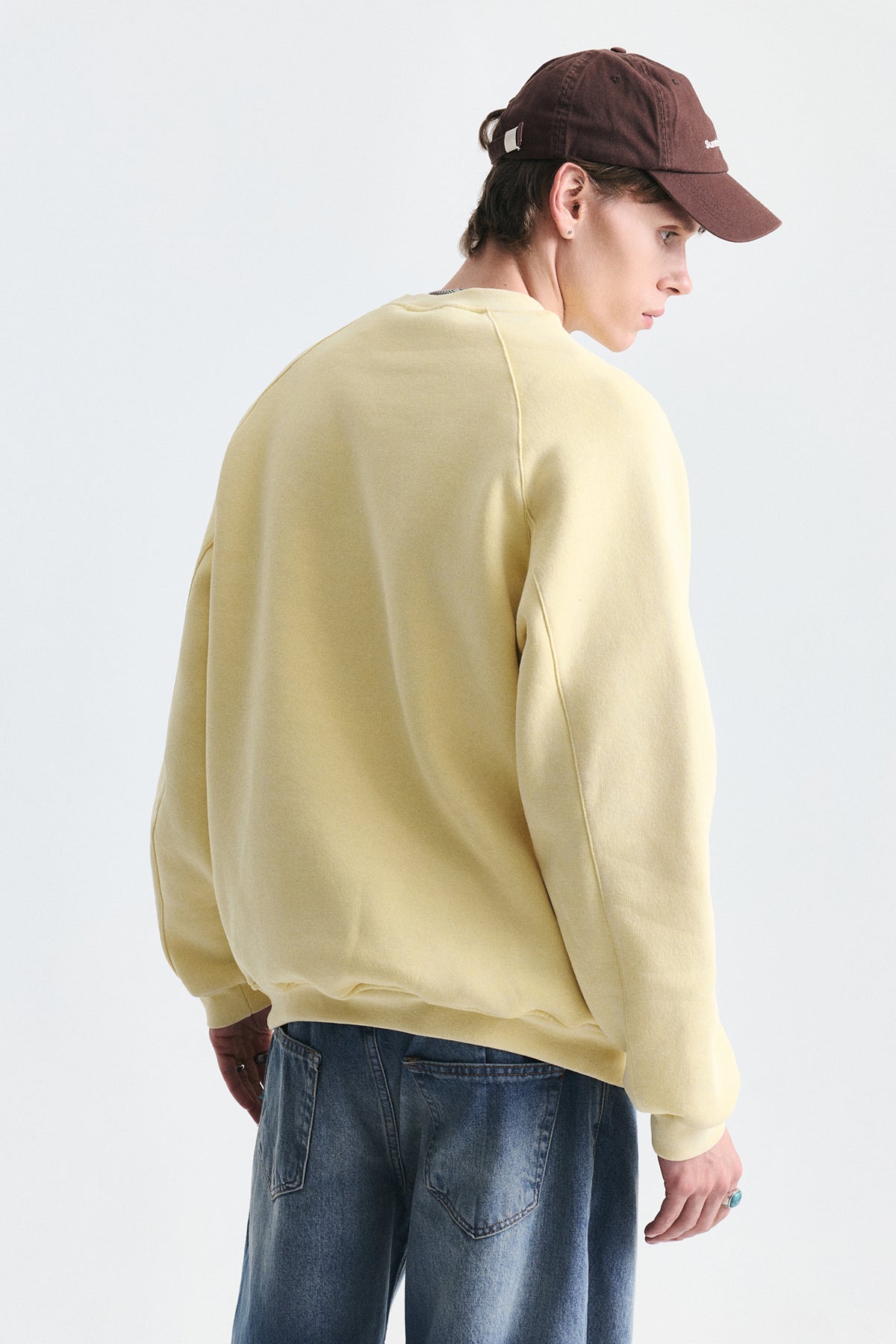 Oversized Printed Crew-Neck Sweatshirt