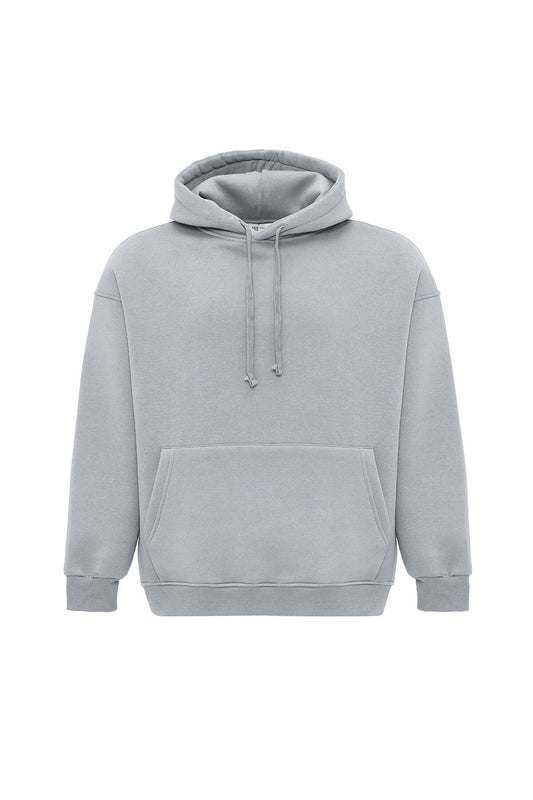 Basic Oversized Hooded Sweatshirt with Pockets
