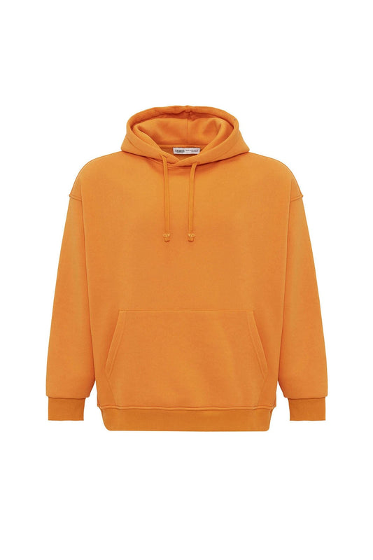 Basic Oversized Hooded Sweatshirt with Pockets