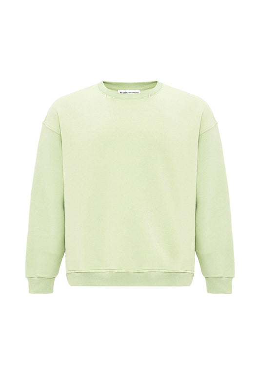 Basic Oversized Crew-Neck Sweatshirt