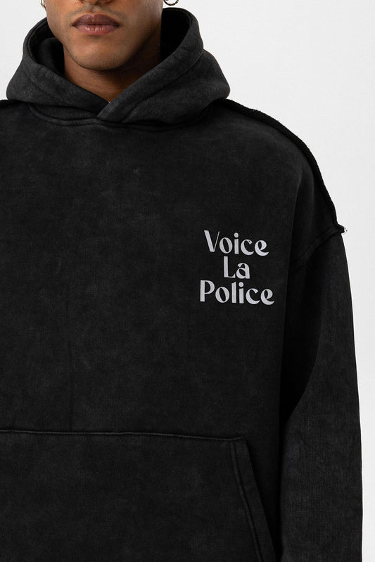 Oversized Hooded Sweatshirt with Back Print V10-06
