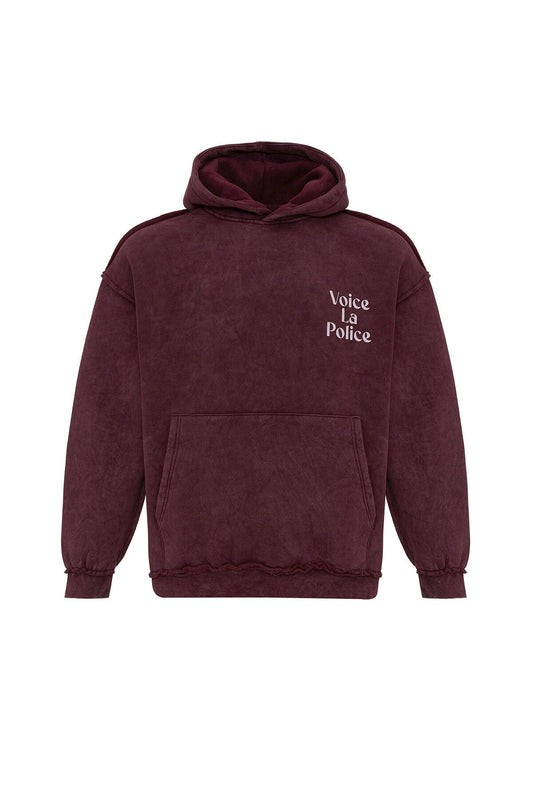 Oversized Hooded Sweatshirt with Back Print V10-06