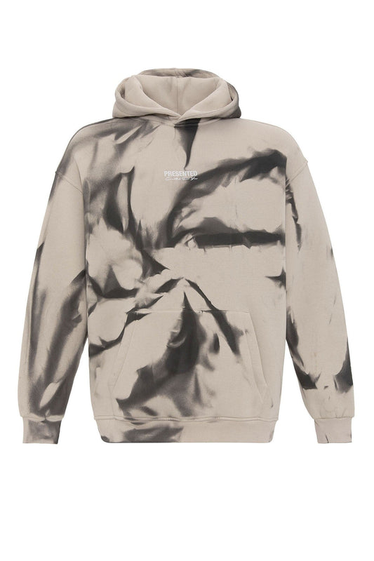 Color-Detailed Oversized Hooded Sweatshirt