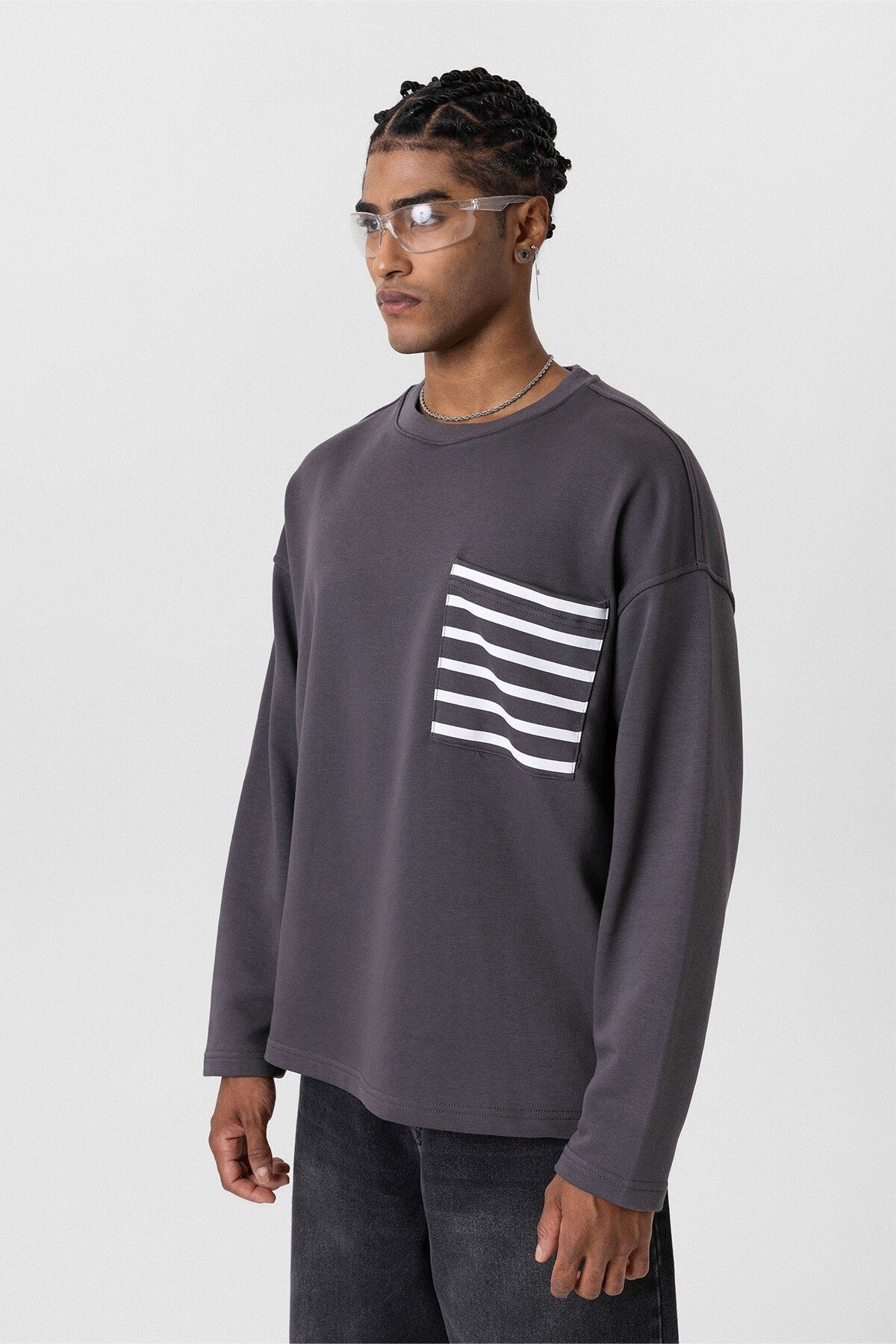 Oversized Sweatshirt with Pockets