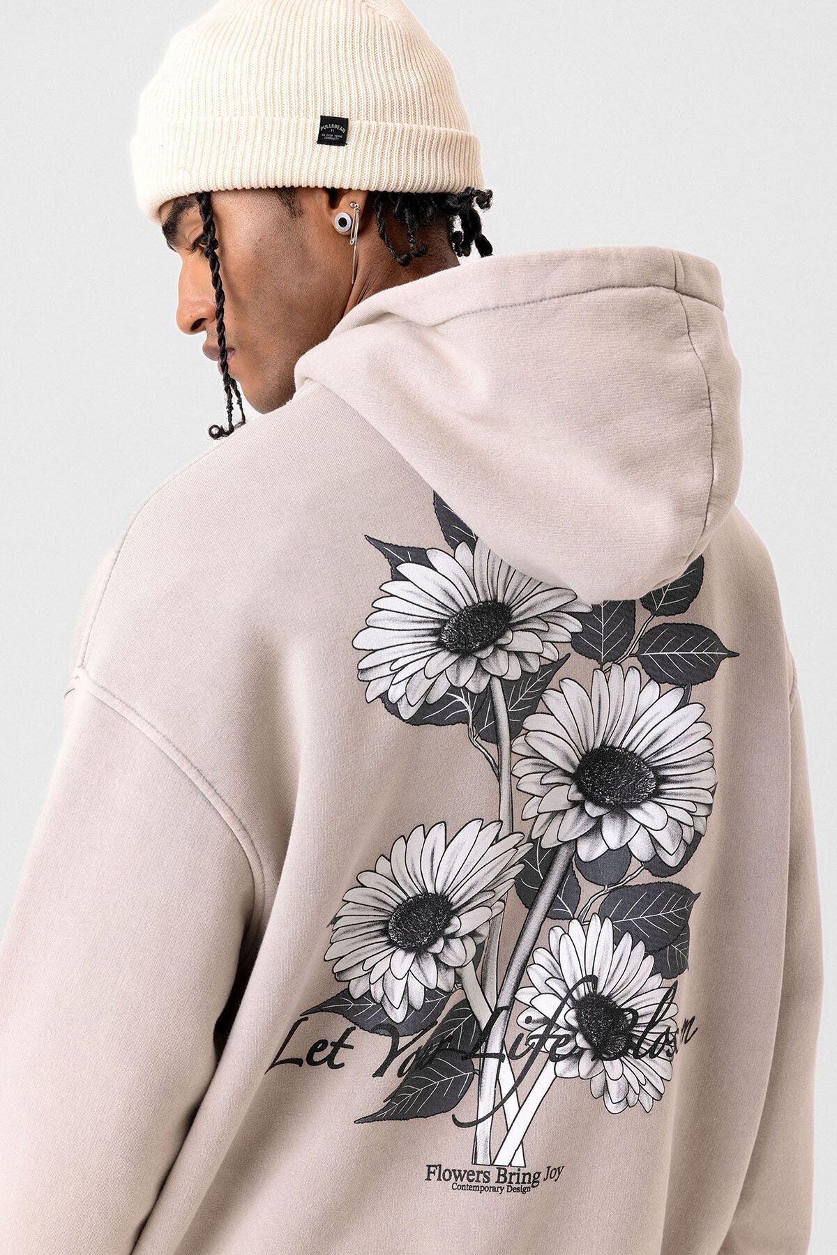 Oversized Sweatshirt with Detailed Print