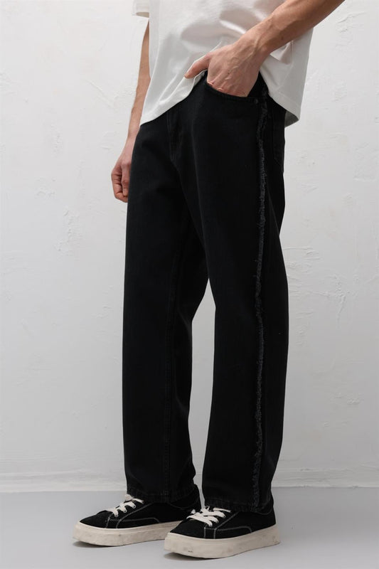 Baggy Jeans with Side Seam Details