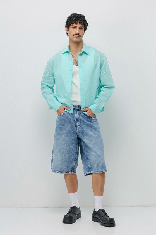 Boxy Fit Shirt with Detailed Design