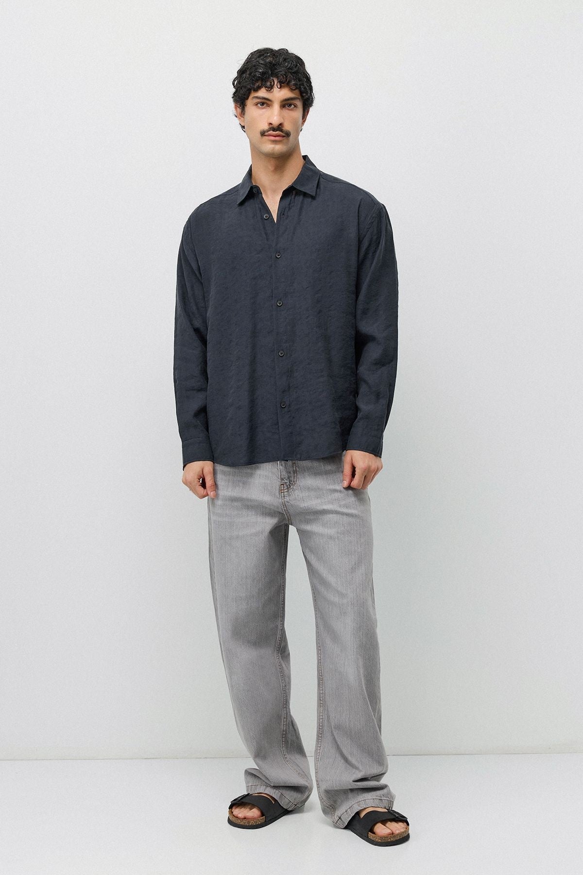 Flowy, Oversized Modal-Blend Shirt