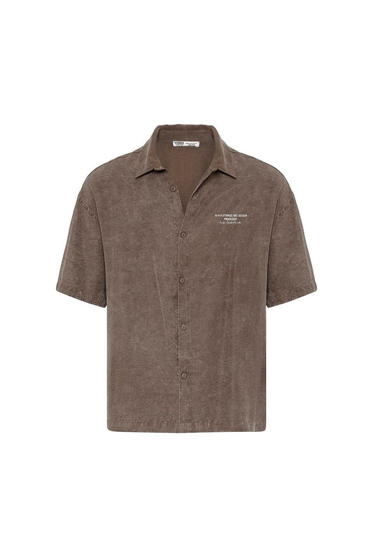 Oversized Short-Sleeve Printed T-Shirt with a Washed Look
