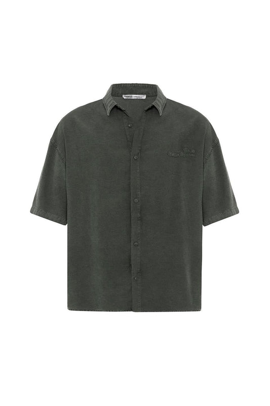 Oversized Tensel Shirt with Back Print