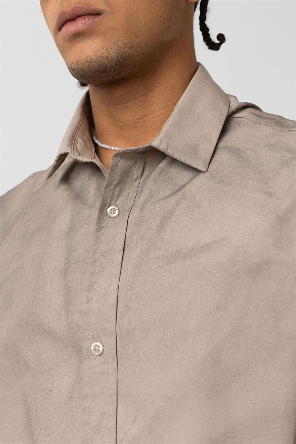 Oversized Washed Poplin Shirt