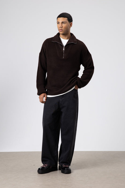Half-Zip Knit Sweater