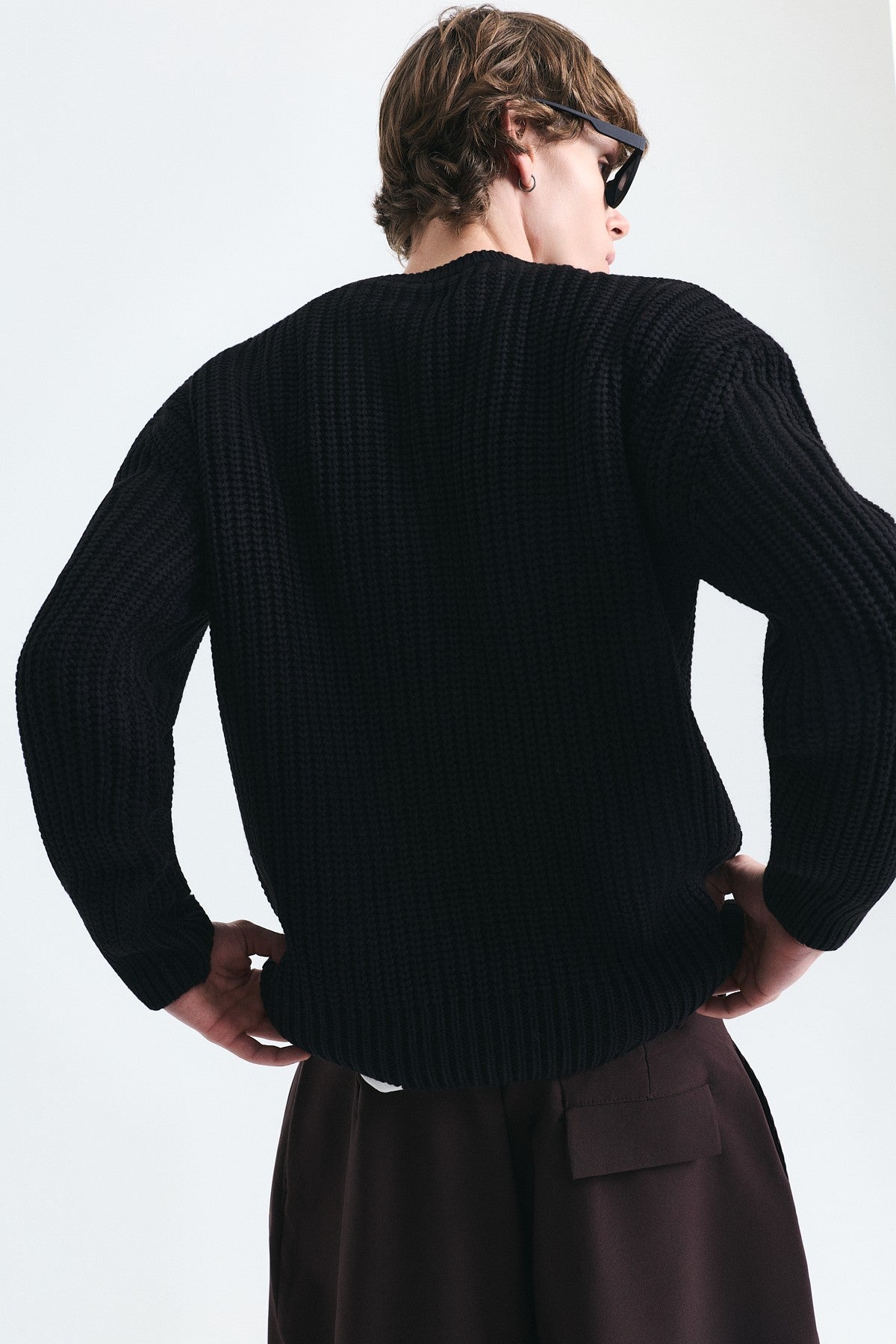 Oversized Basic Knit Sweater