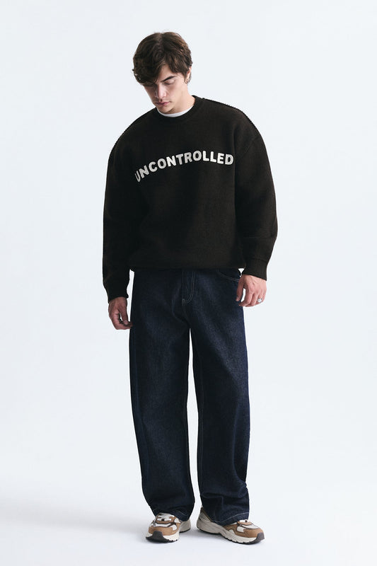 Oversized Printed Sweater