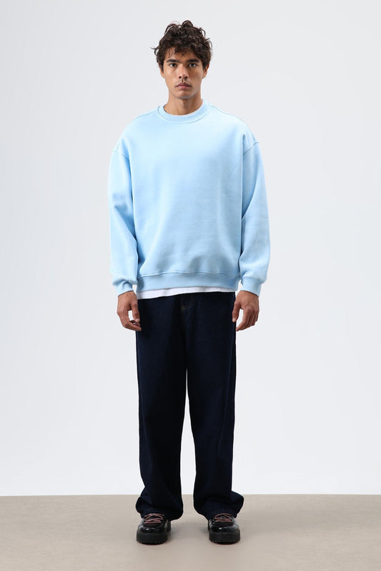 Basic Oversized Washed Sweatshirt