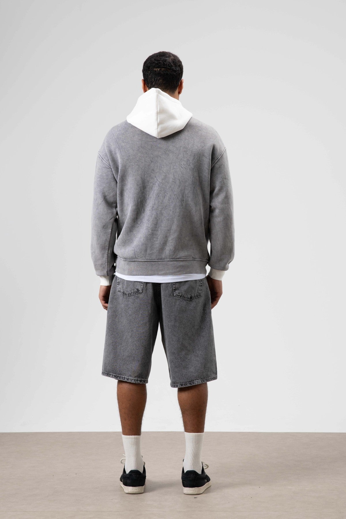 Oversized Printed Hooded Sweatshirt