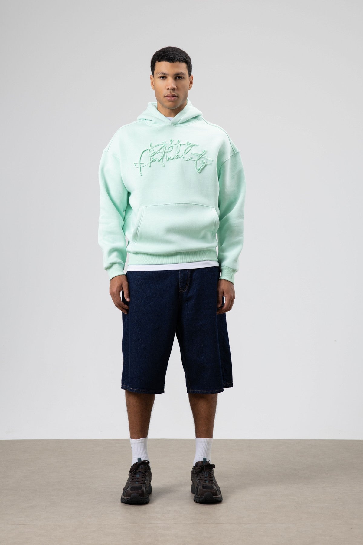 Oversized Printed Hooded Sweatshirt