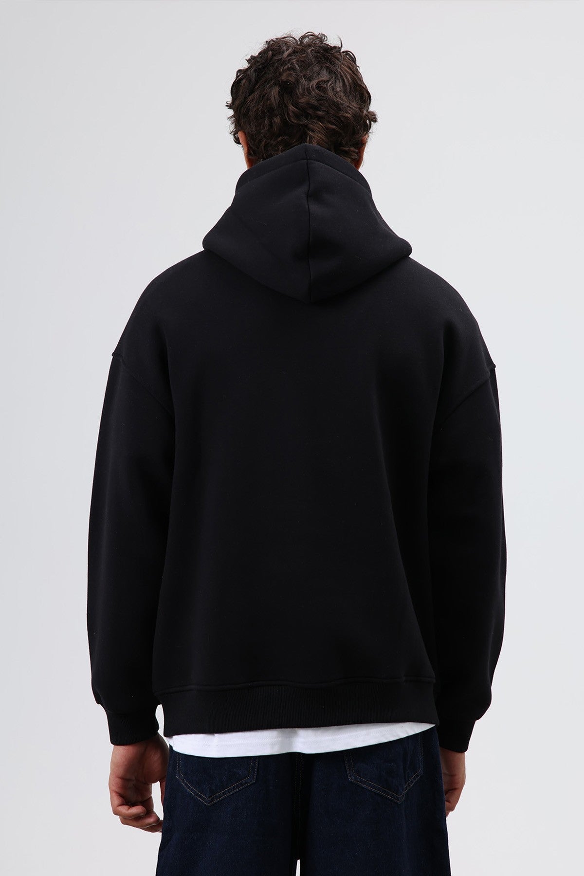 Oversized Printed Hooded Sweatshirt