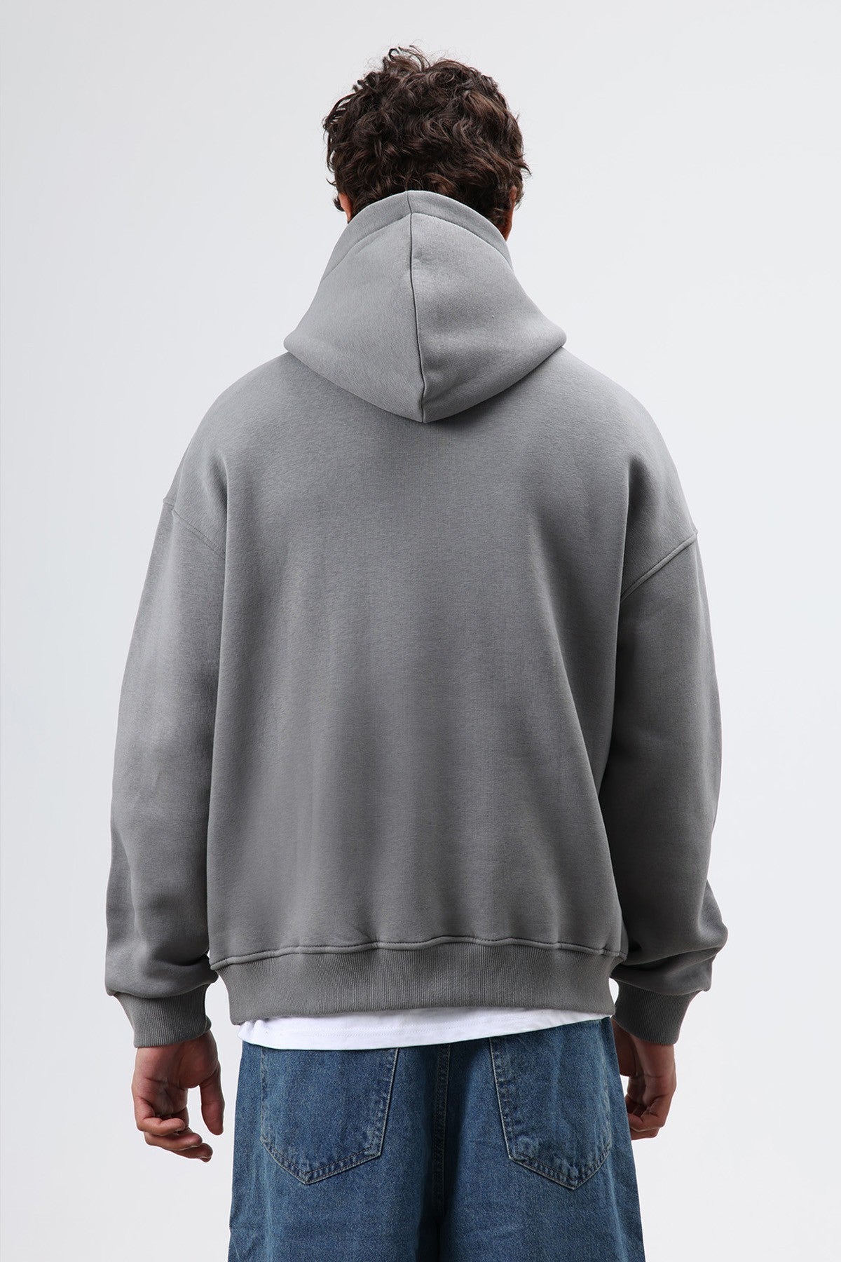 Oversized Printed Hooded Sweatshirt