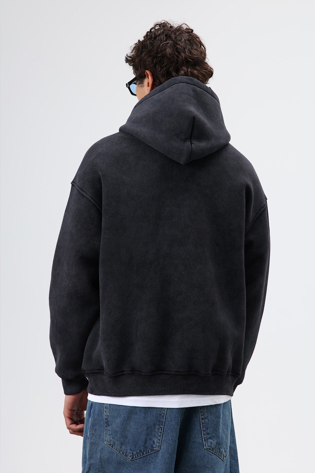 Oversized Printed Hooded Sweatshirt V70-127