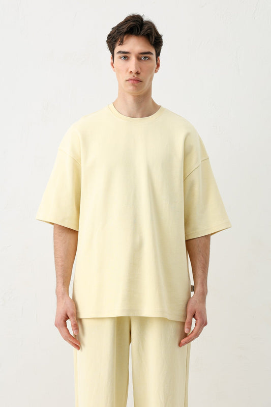 Short-Sleeved, Washed Oversized T-Shirt