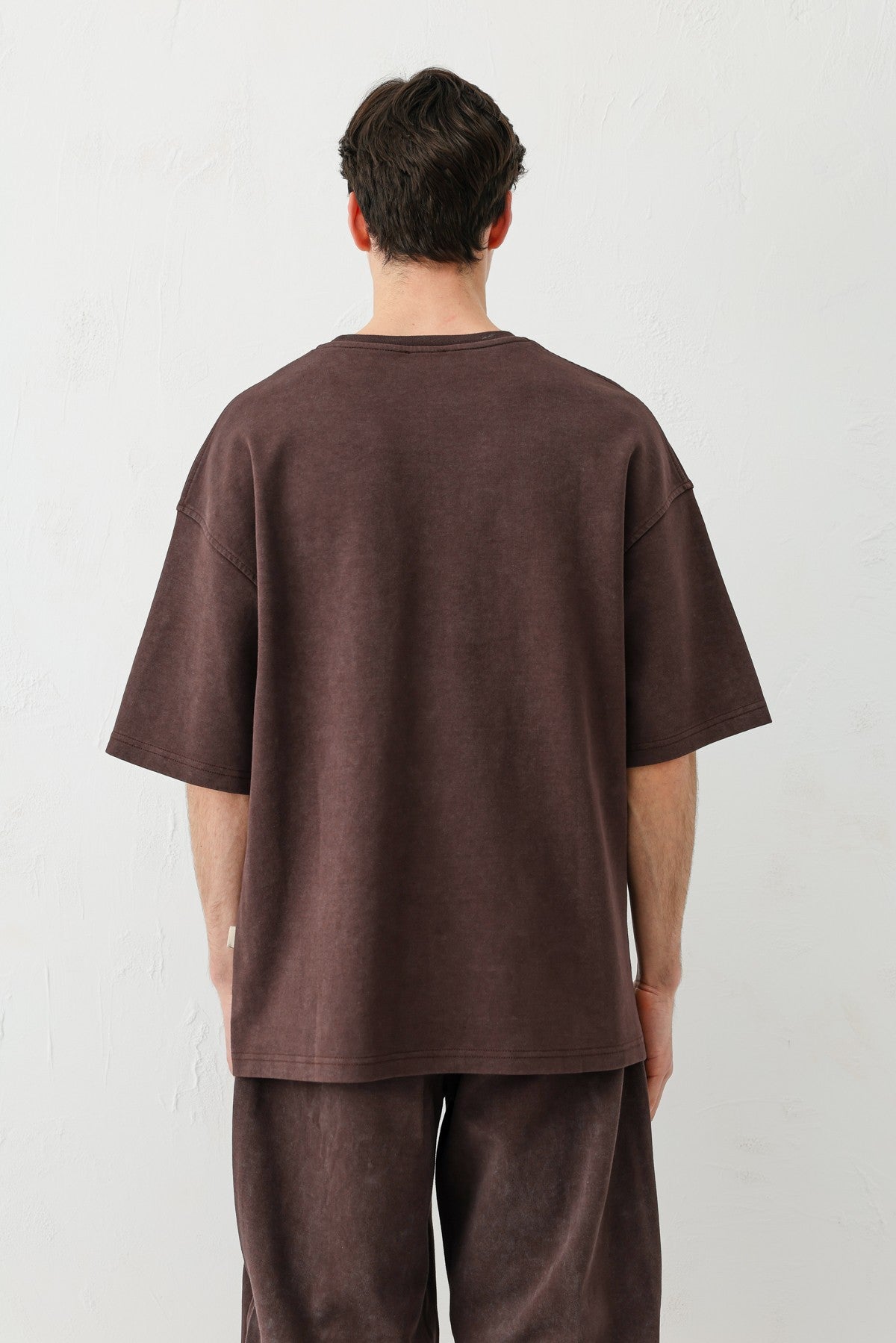Short-Sleeved, Washed Oversized T-Shirt