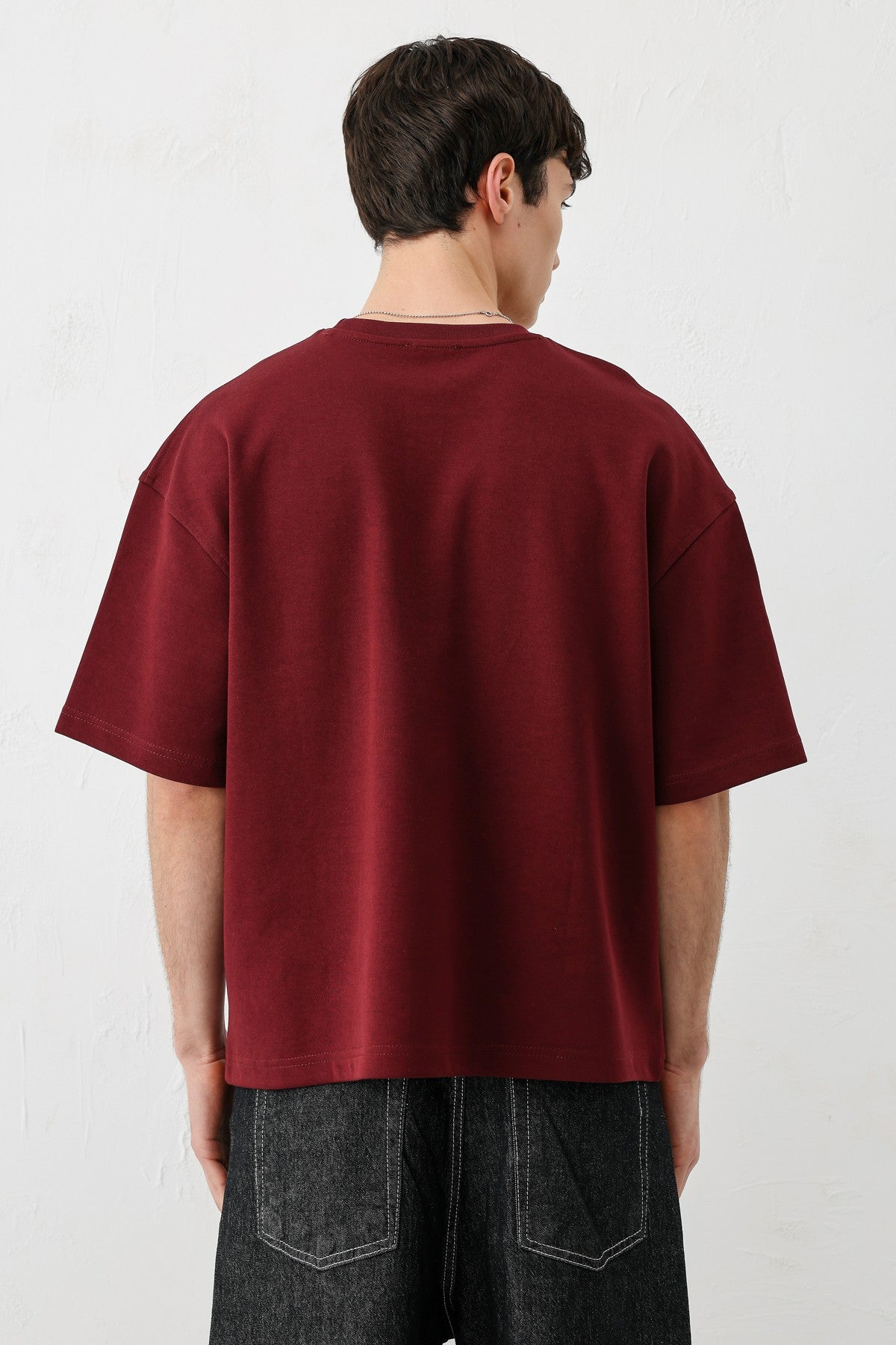 Short-Sleeved Boxy-Fit Printed T-Shirt