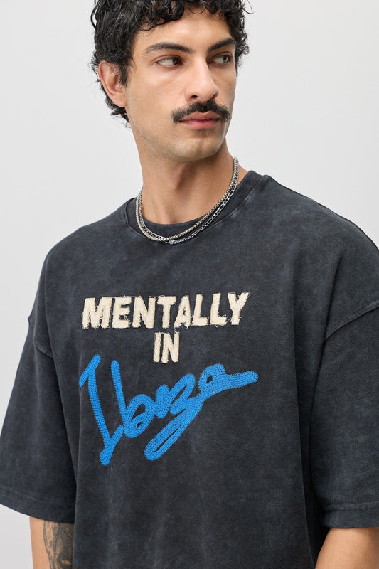 Oversized T-Shirt with Ibiza Print
