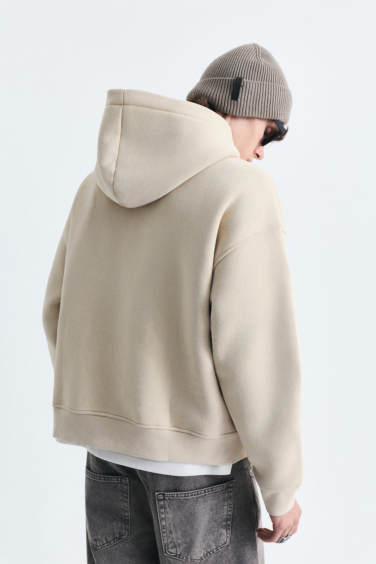 Boxy Fit Patchwork Sweatshirt
