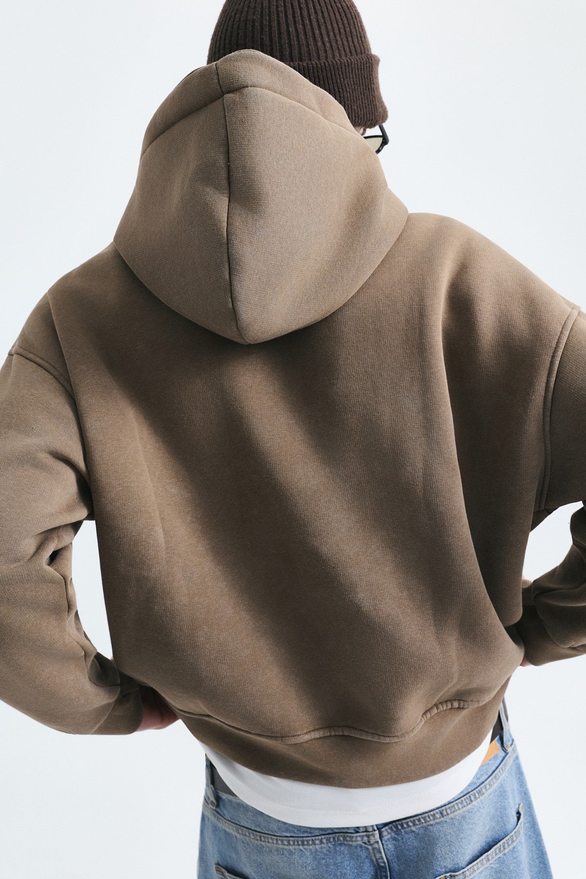 Boxy Fit Patchwork Sweatshirt
