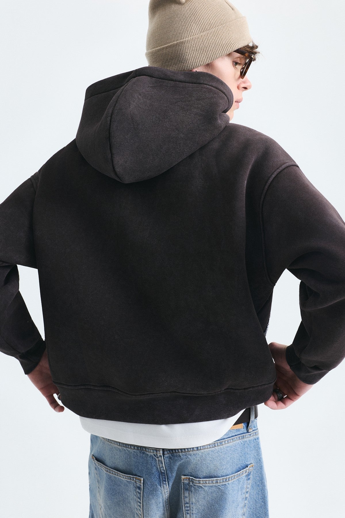 Boxy Fit Patchwork Sweatshirt