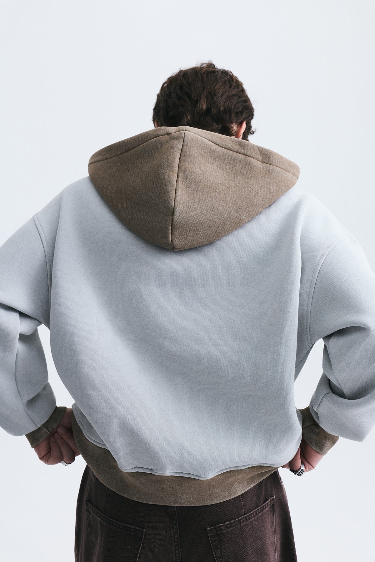 Block-Color Oversized Sweatshirt