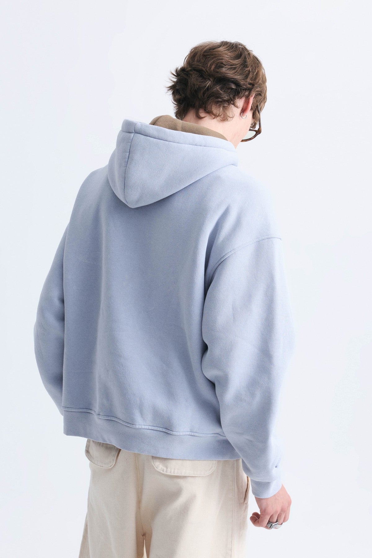 Oversized Printed Washed Sweatshirt