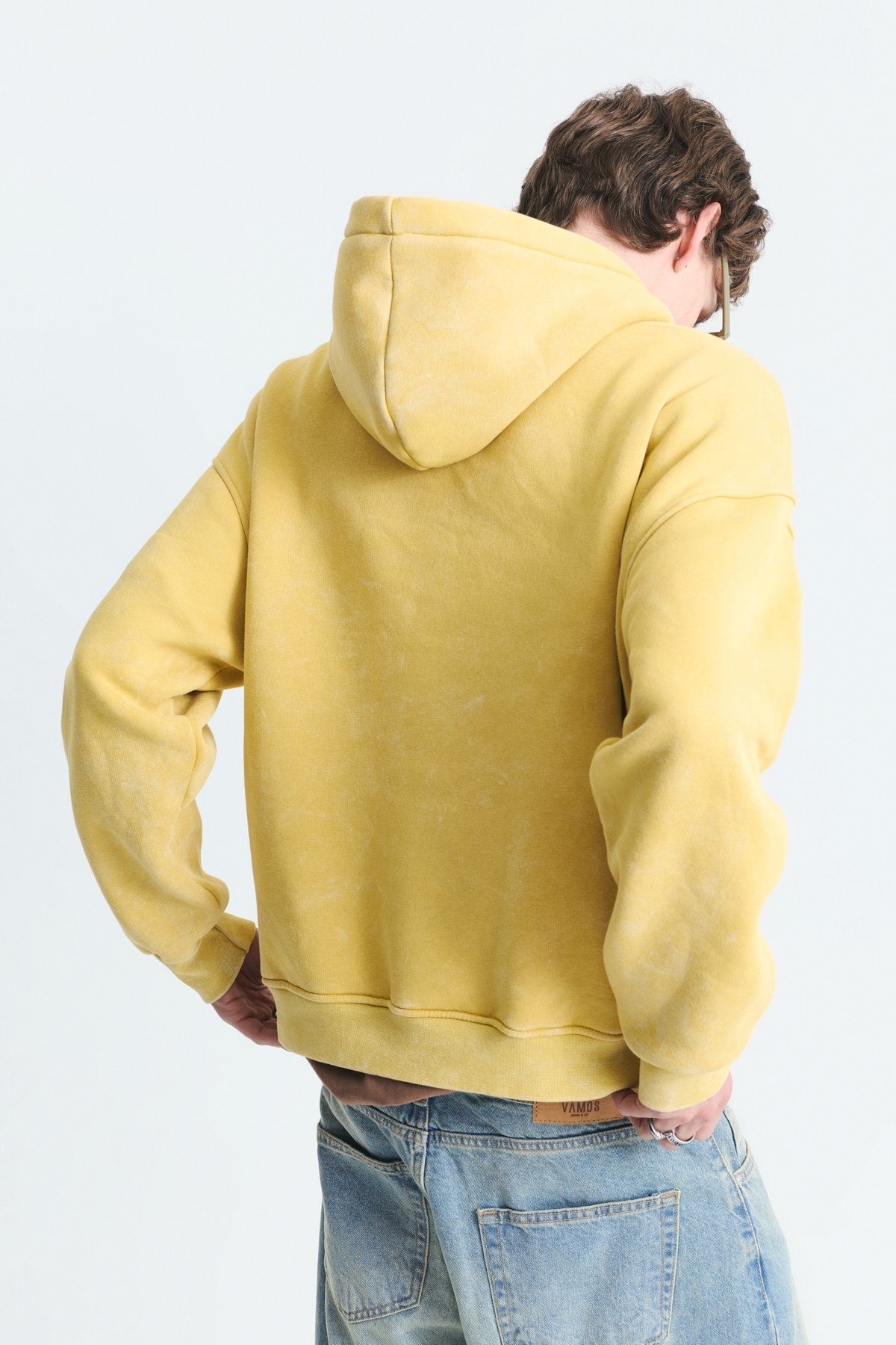Oversized Printed Washed Sweatshirt