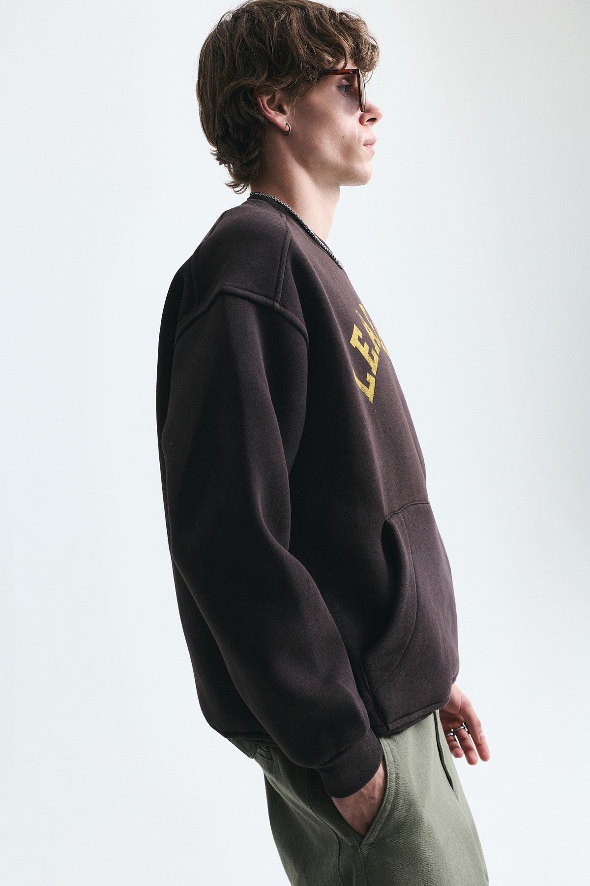 Oversized Sweatshirt with Printed Design (Machine Washable)