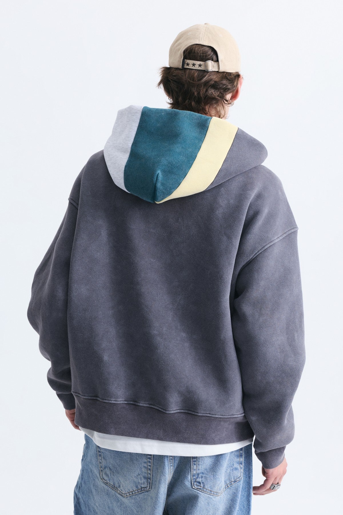Boxy Fit Hooded Sweatshirt