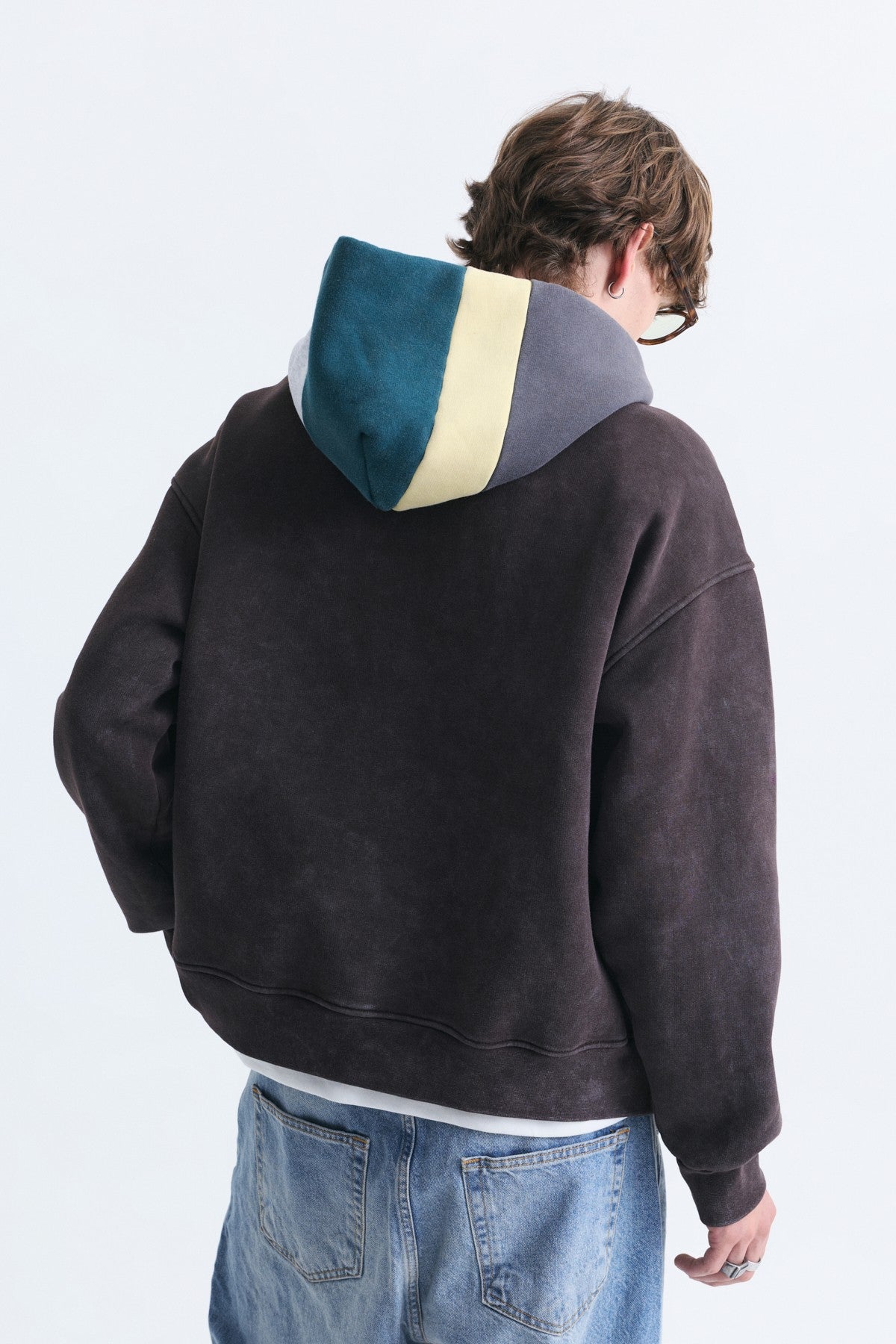 Boxy Fit Hooded Sweatshirt