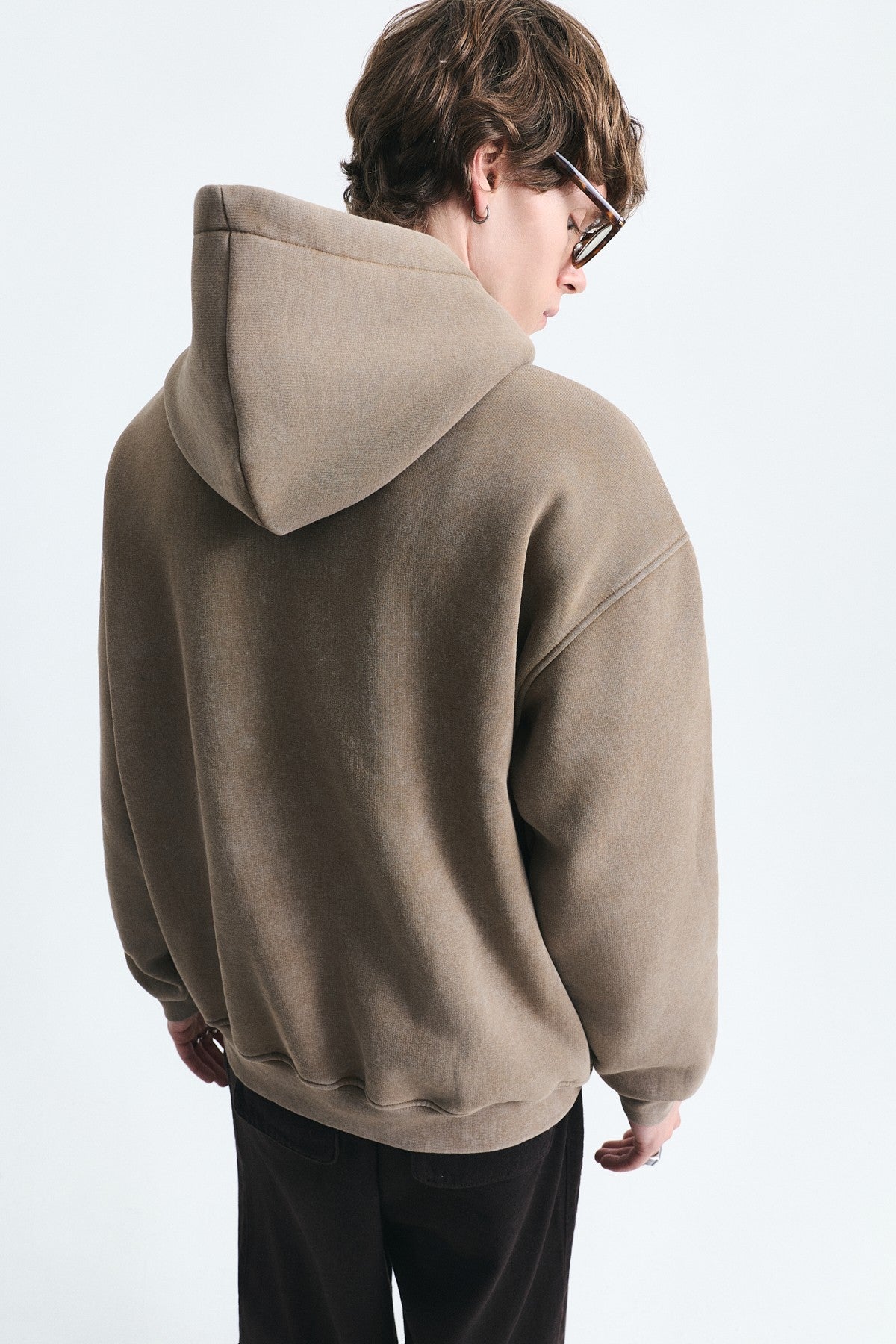 Oversized Sweatshirt with Printed Numbers