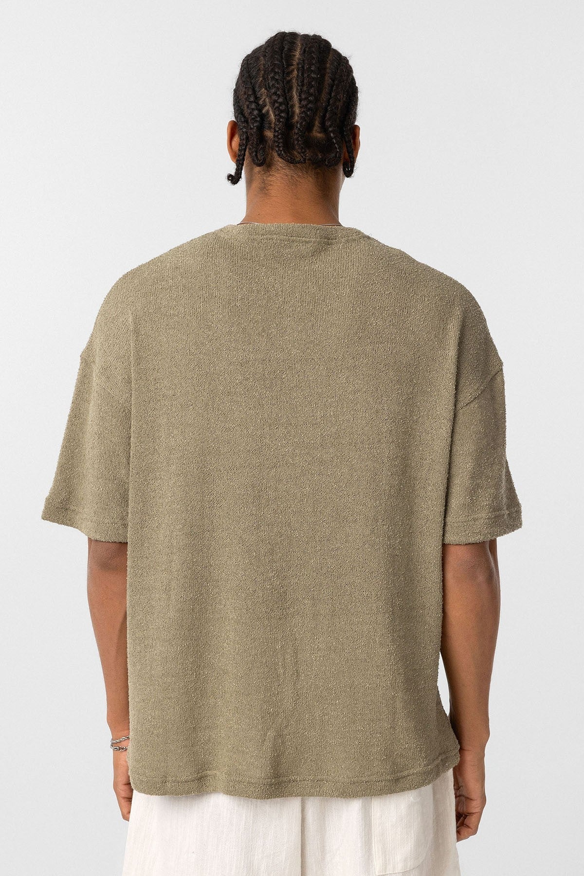 Basic Oversized Button-Down T-Shirt